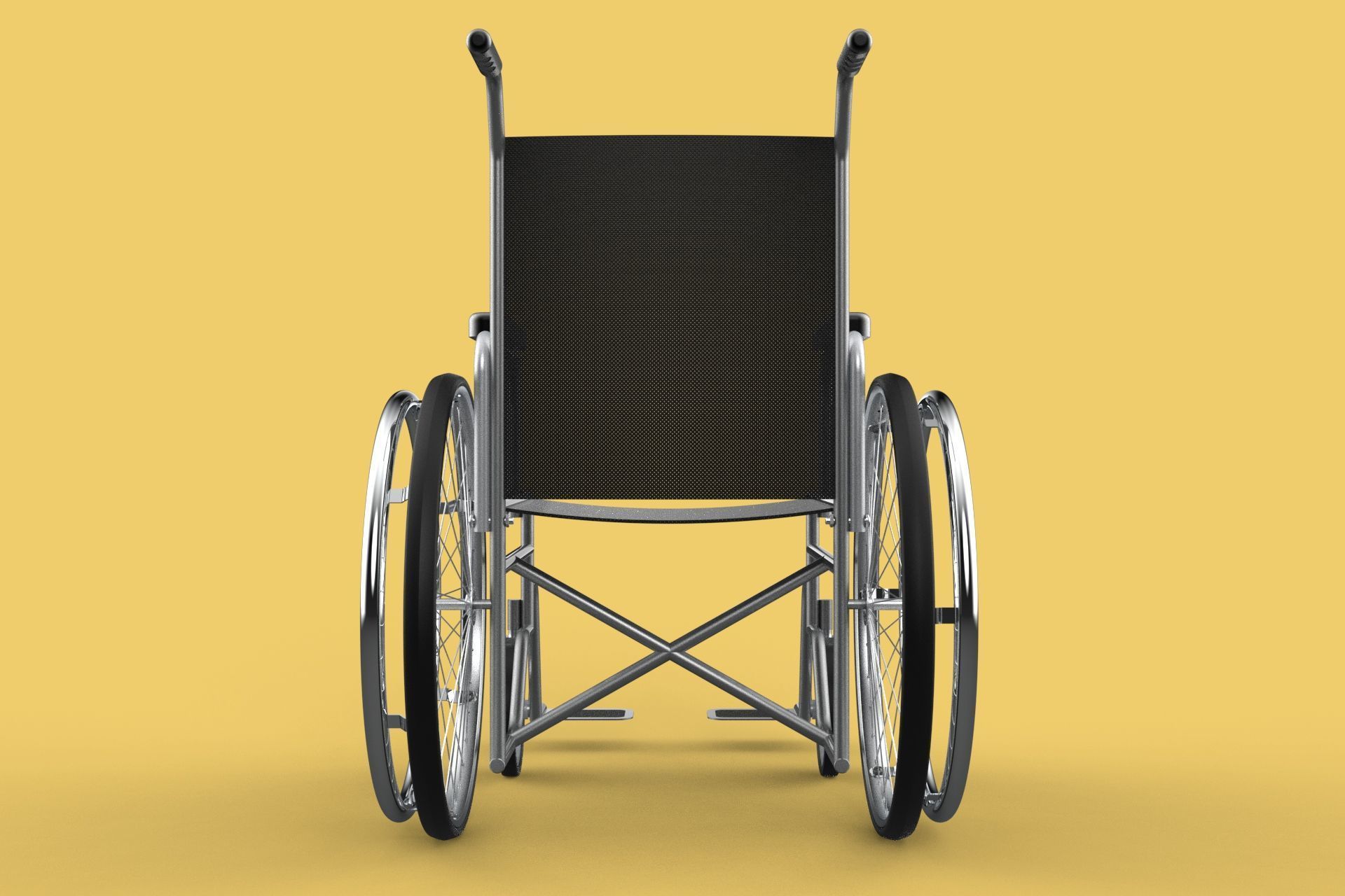 STANDARD MEDICAL WHEELCHAIR MANUAL WHEEL CHAIR MOBILITY 3D model_24