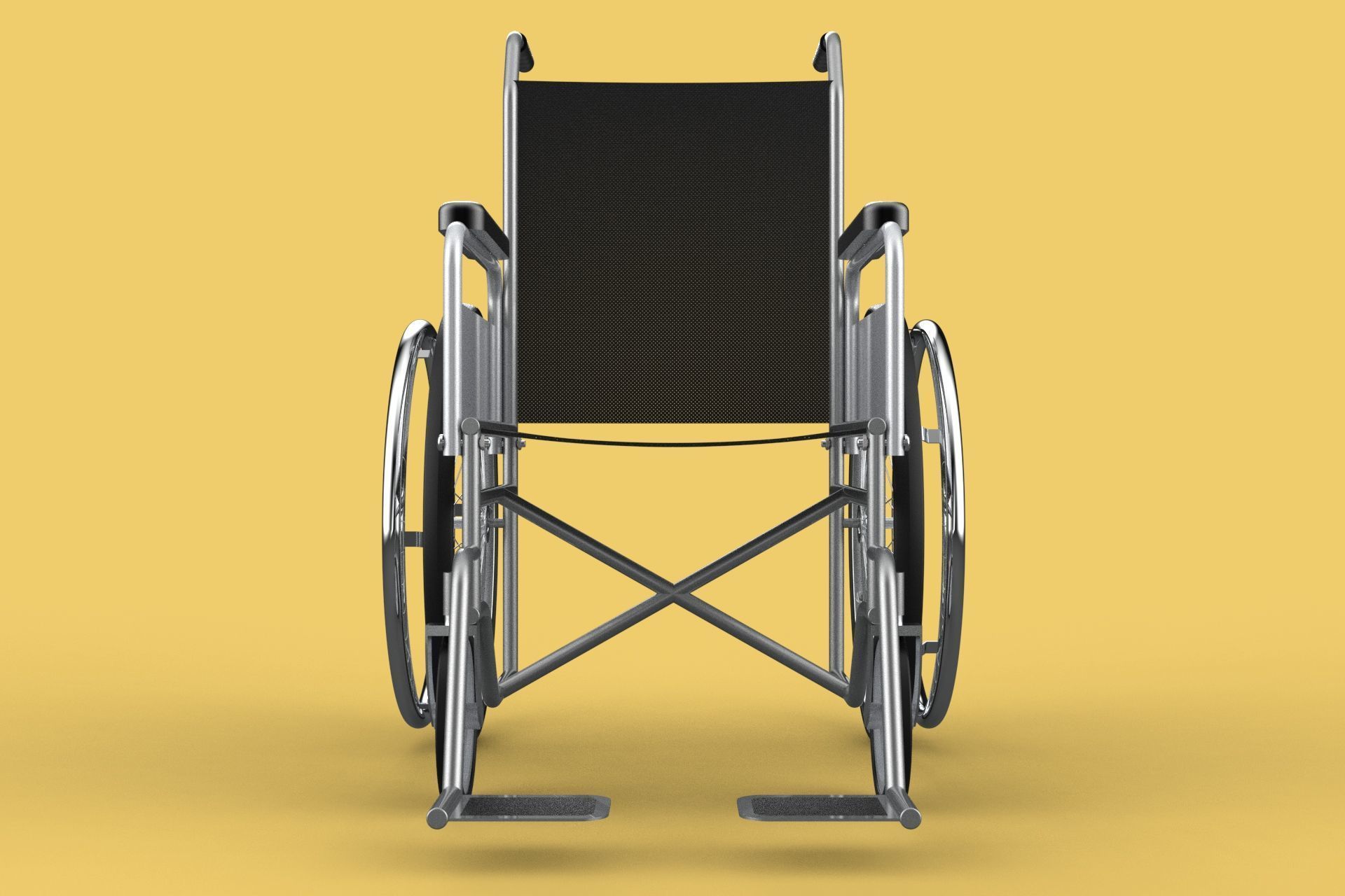 STANDARD MEDICAL WHEELCHAIR MANUAL WHEEL CHAIR MOBILITY 3D model_11
