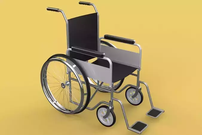 STANDARD MEDICAL WHEELCHAIR MANUAL WHEEL CHAIR MOBILITY 3D model