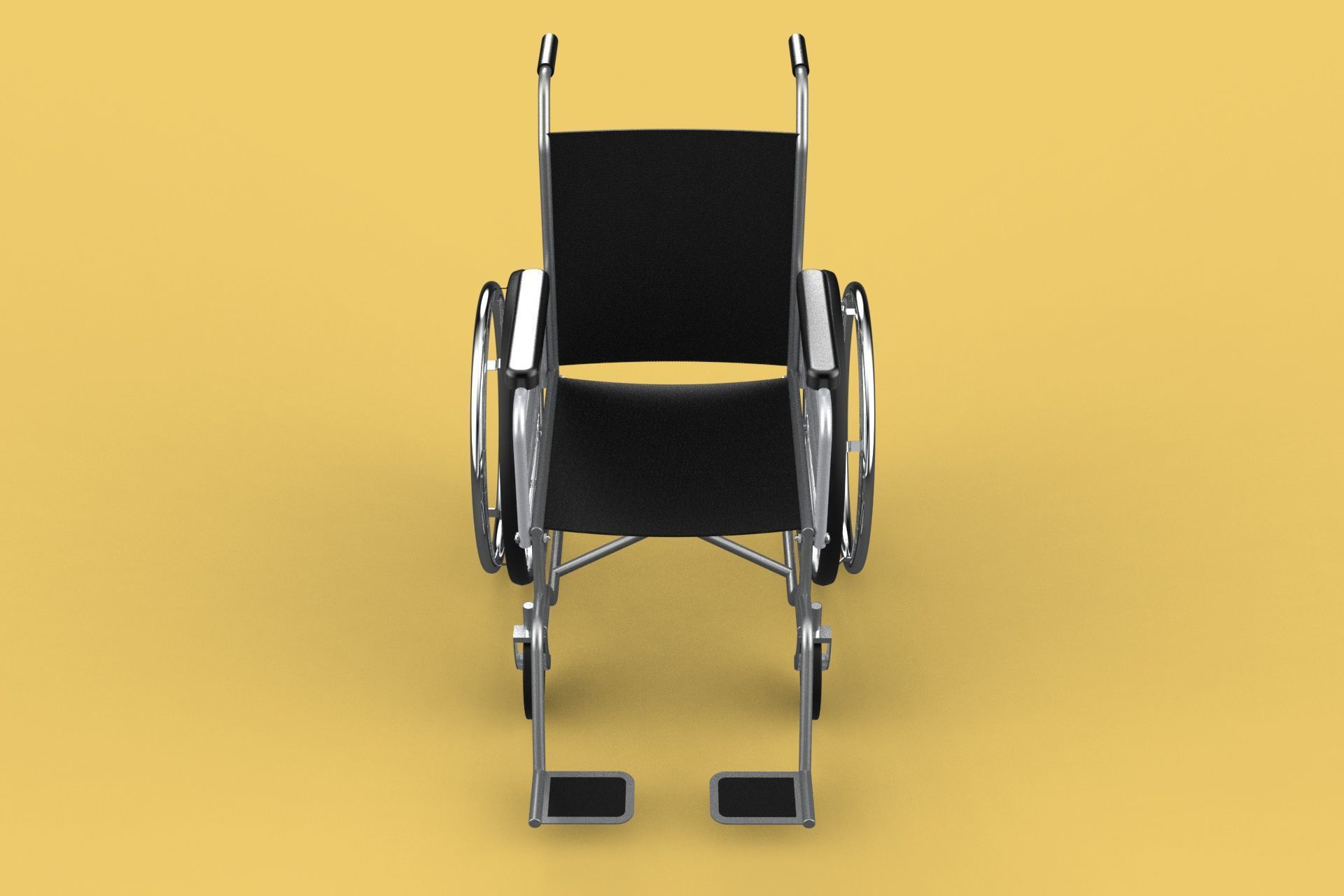 STANDARD MEDICAL WHEELCHAIR MANUAL WHEEL CHAIR MOBILITY 3D model_22