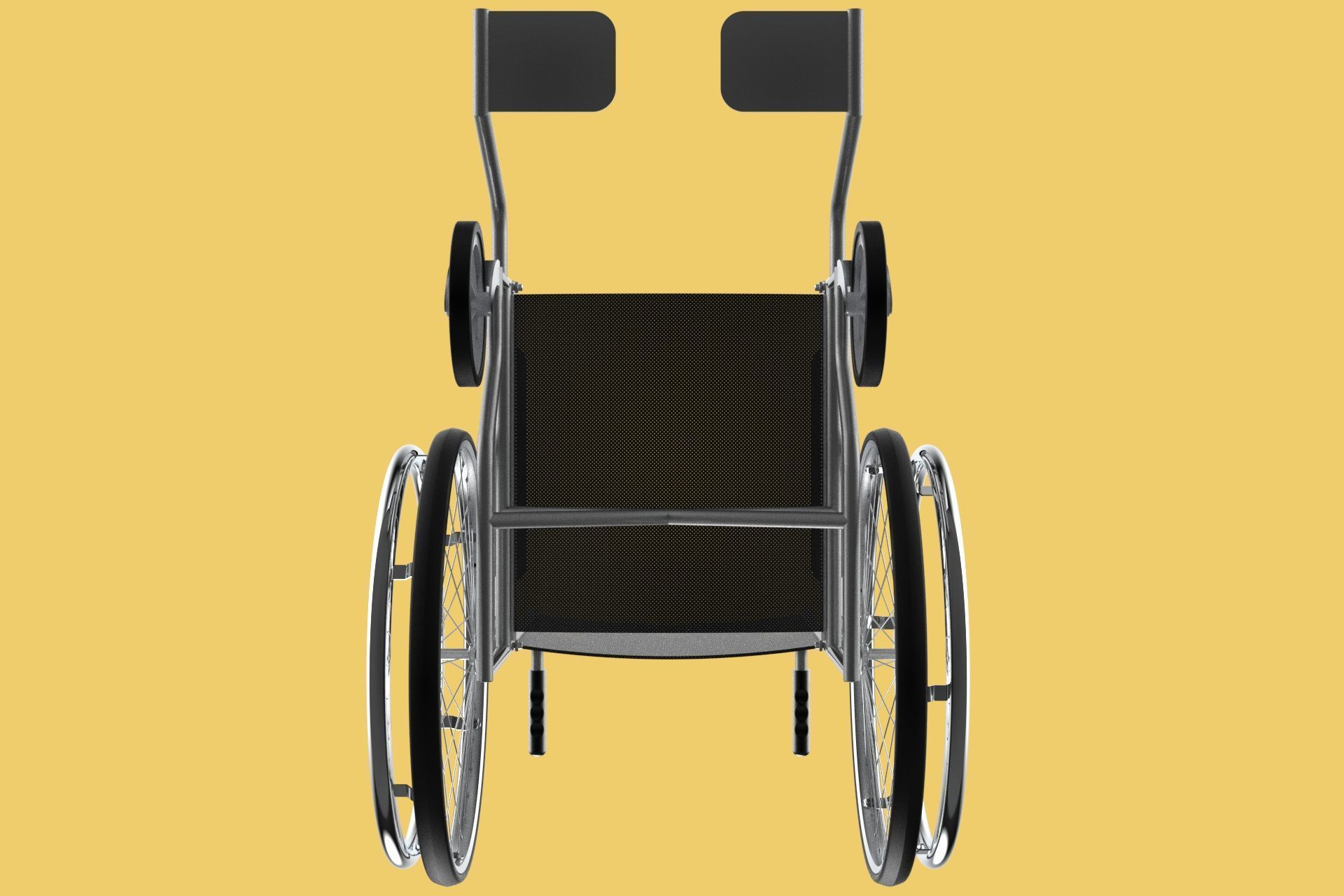 STANDARD MEDICAL WHEELCHAIR MANUAL WHEEL CHAIR MOBILITY 3D model_2