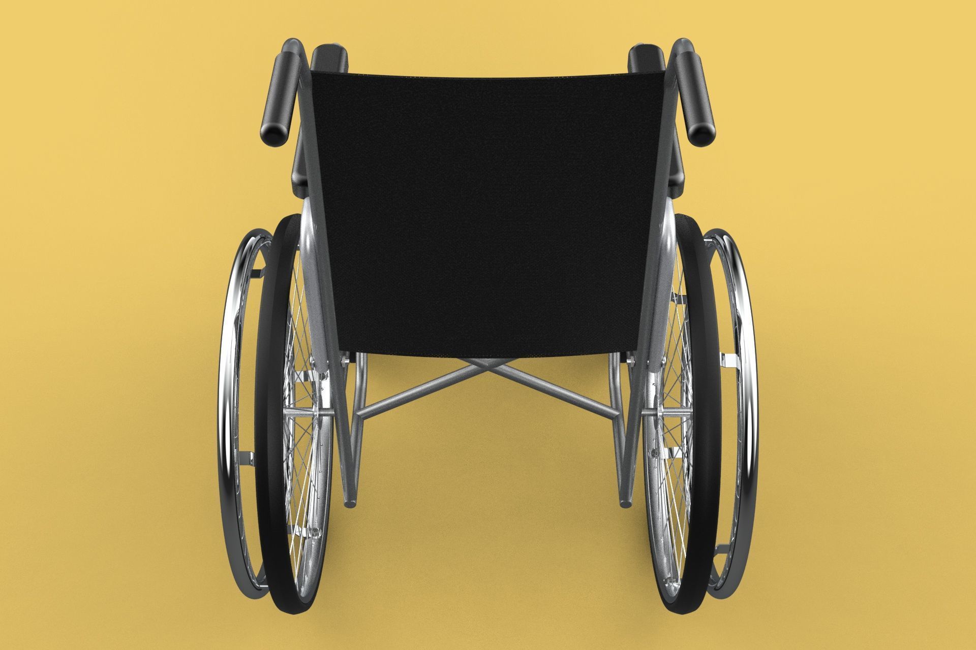 STANDARD MEDICAL WHEELCHAIR MANUAL WHEEL CHAIR MOBILITY 3D model_25