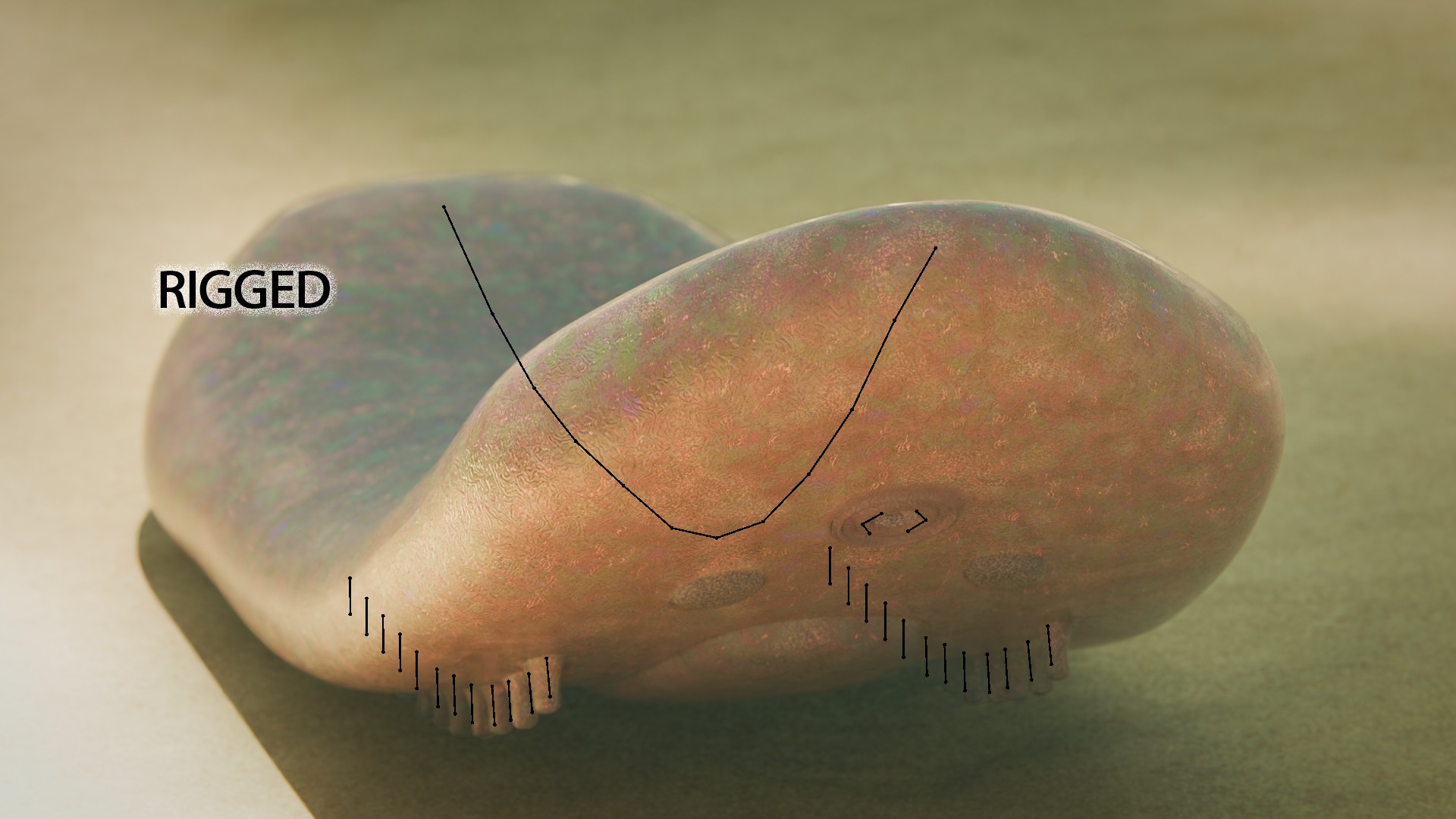  Odontogriphus Low-poly 3D model_7