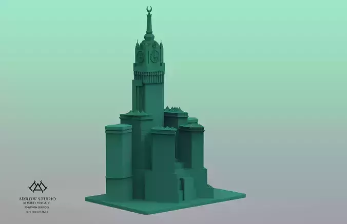 3D Model of Makkah Royal Clock Tower Abraj Al-Bait 3D print model