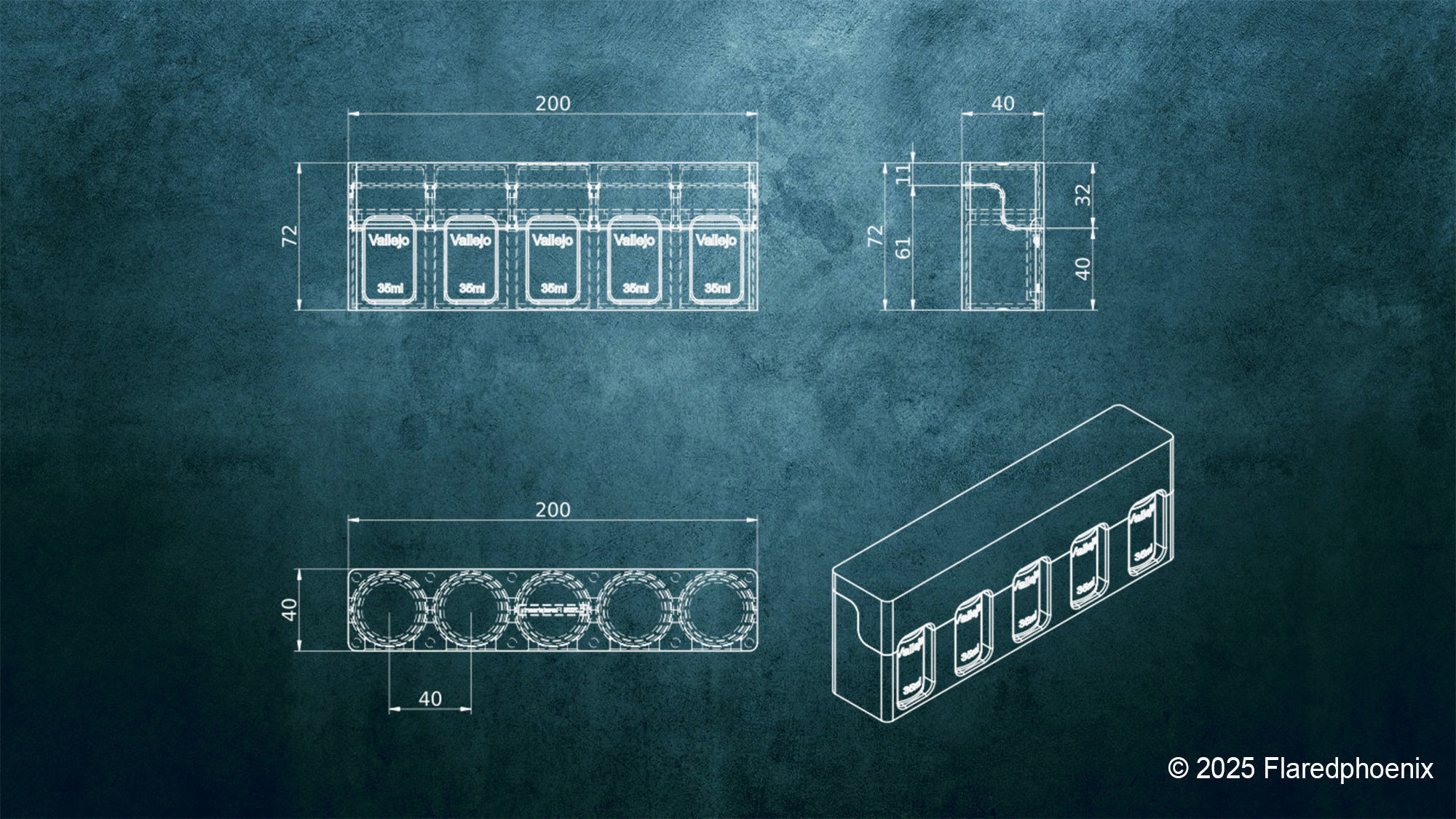 Vallejo Box 35ml 3D print model_2
