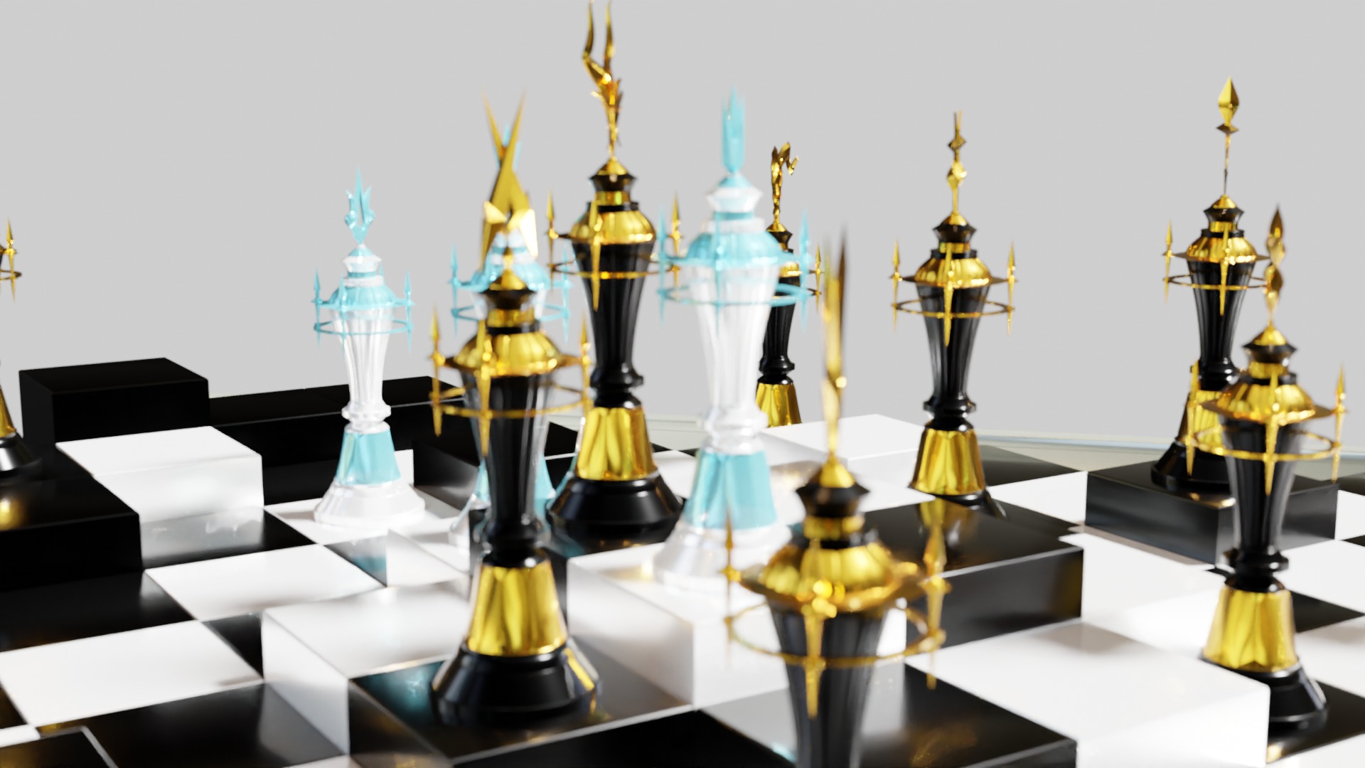 Kingdom Hearts Alba Ater - chess 3D print model_3