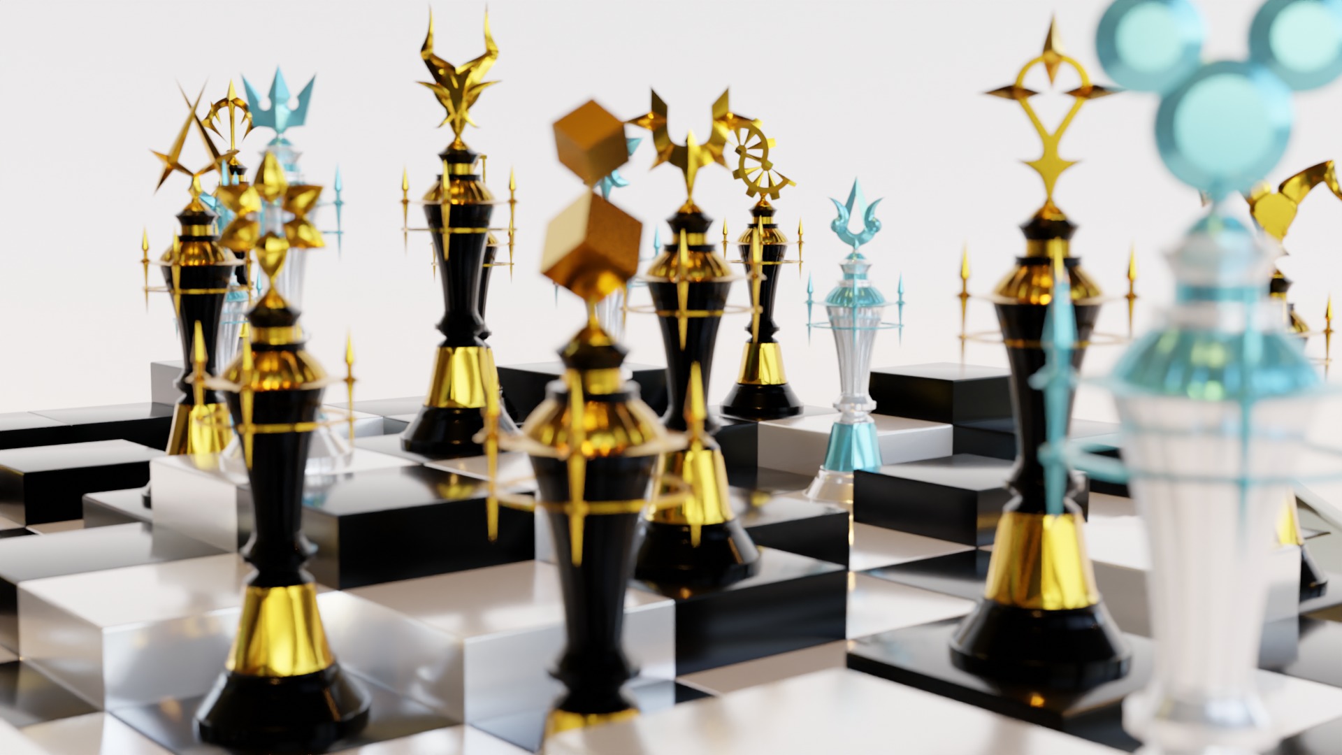 Kingdom Hearts Alba Ater - chess 3D print model_1