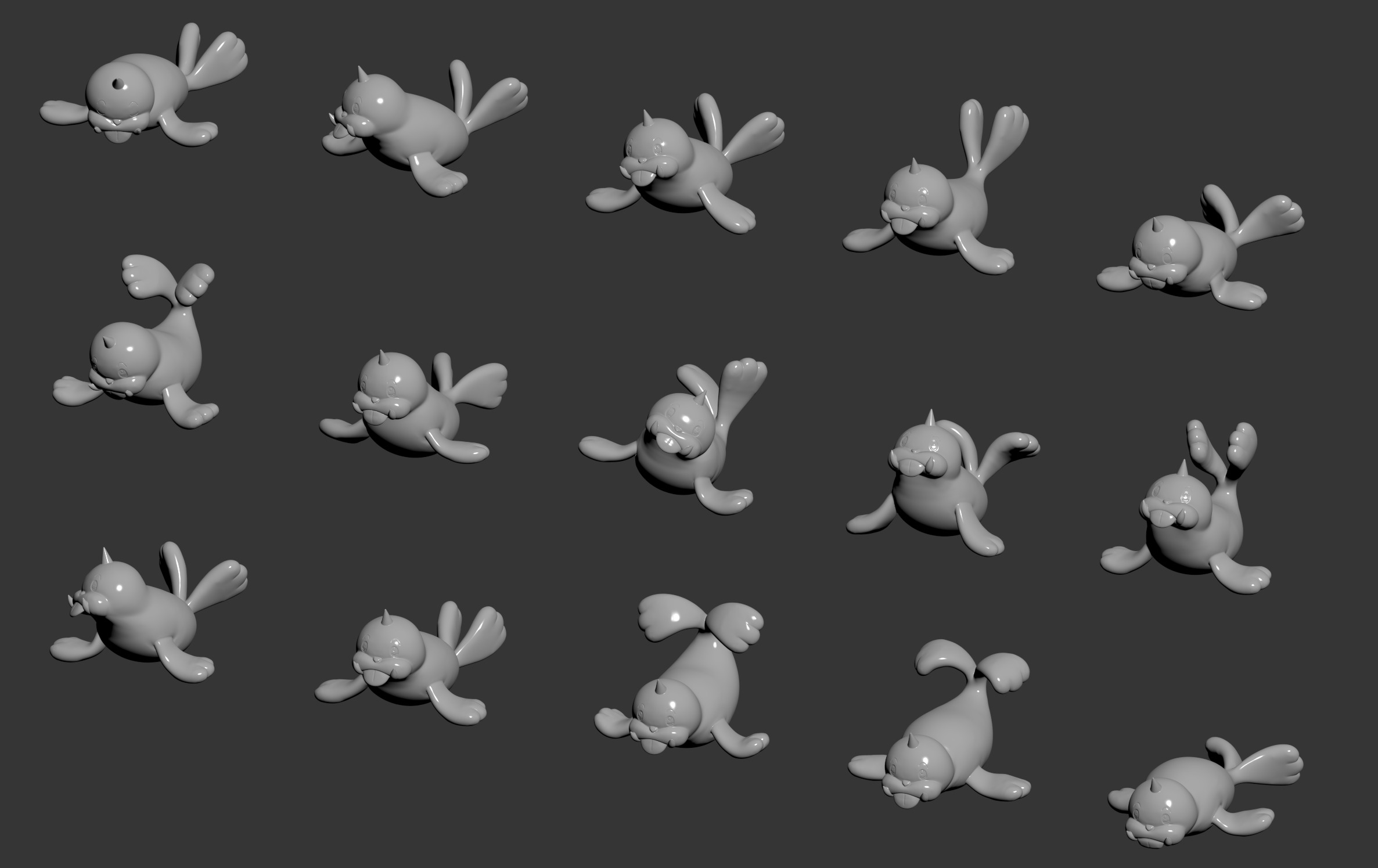Pokemon 86-Seel 3D print model_1