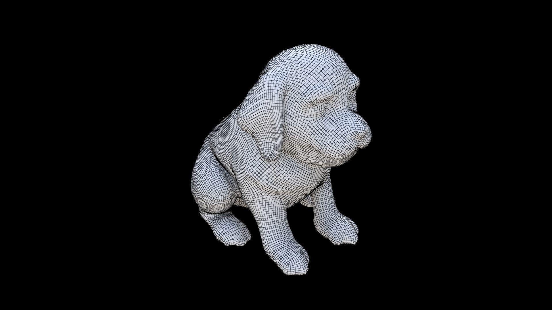Golden Retriever 3D model_5