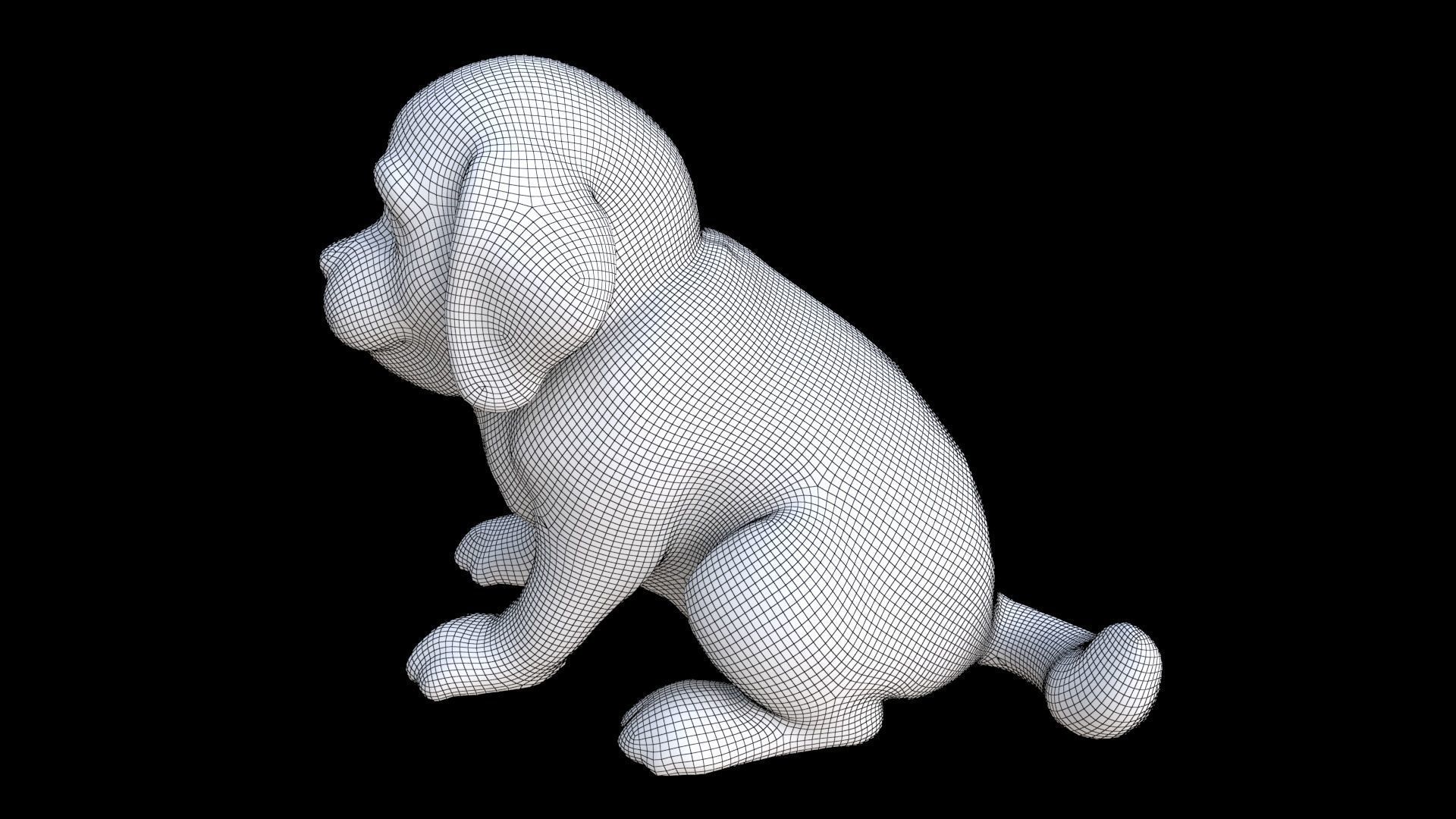 Golden Retriever 3D model_7