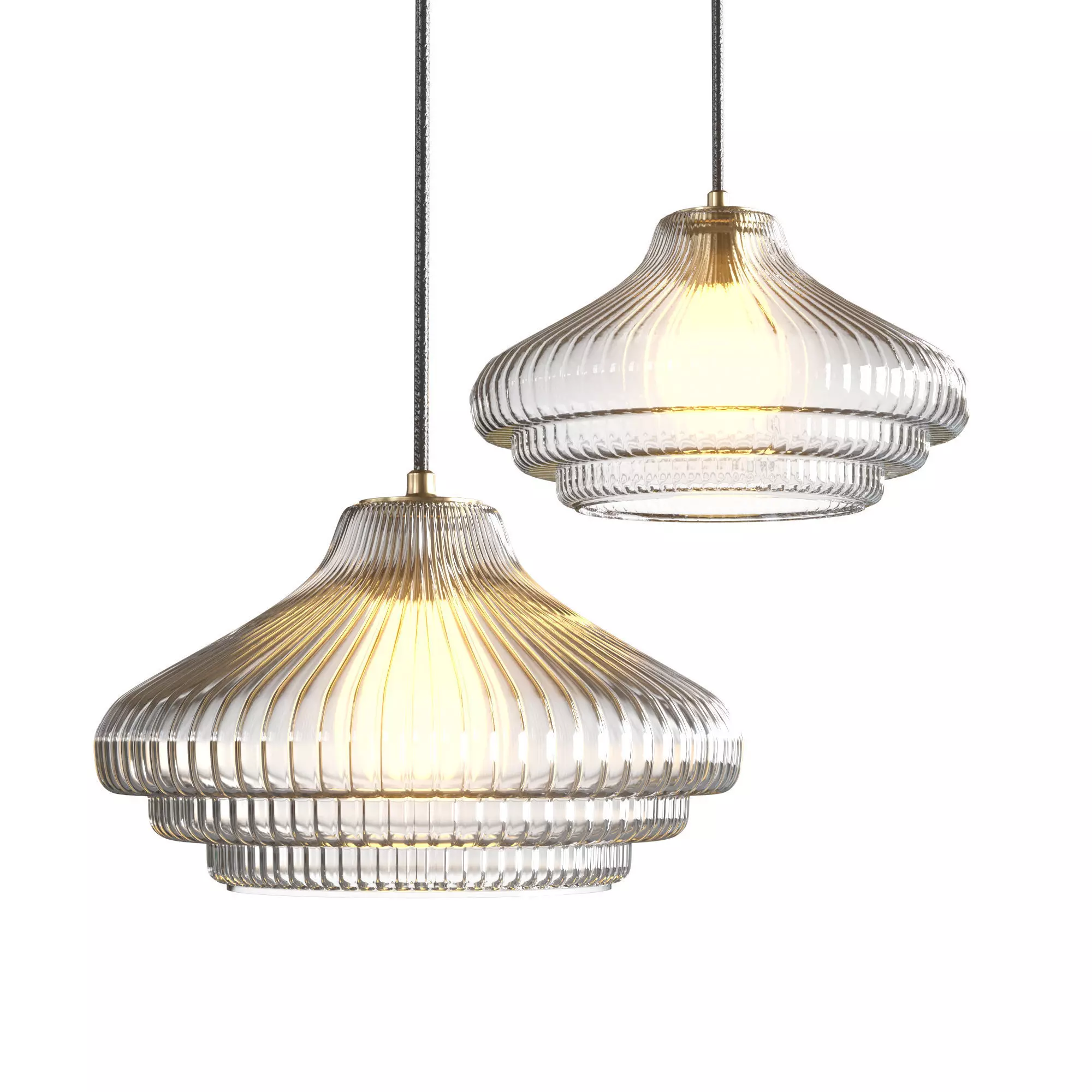 Corston Brookfield Suspension Lamp Low-poly 3D model_0