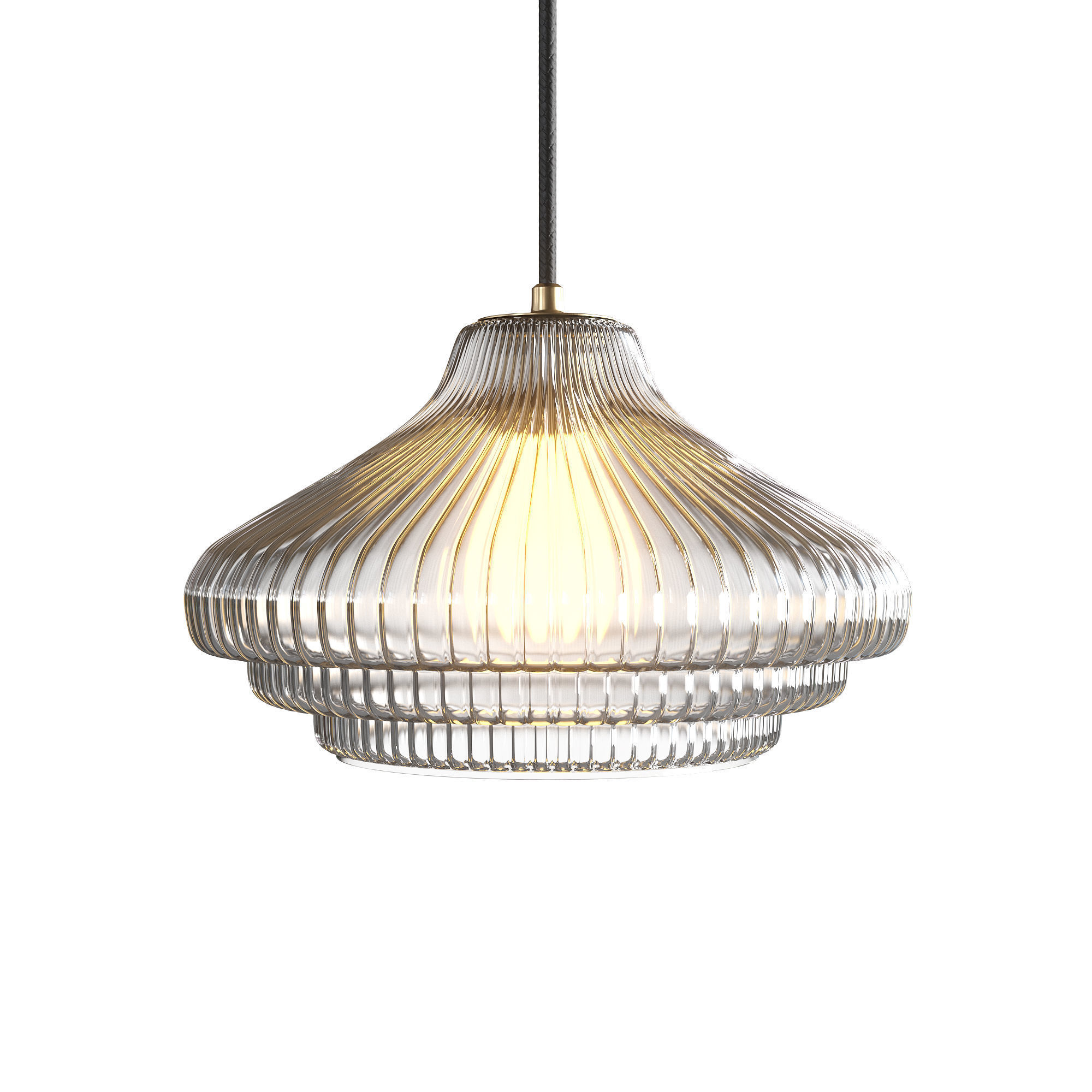 Corston Brookfield Suspension Lamp Low-poly 3D model_2