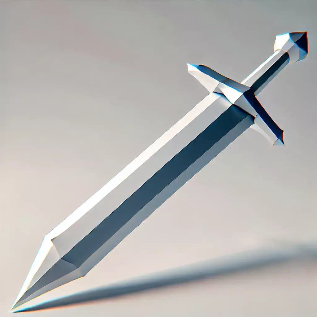 Low-Poly Sword Free 3D model
