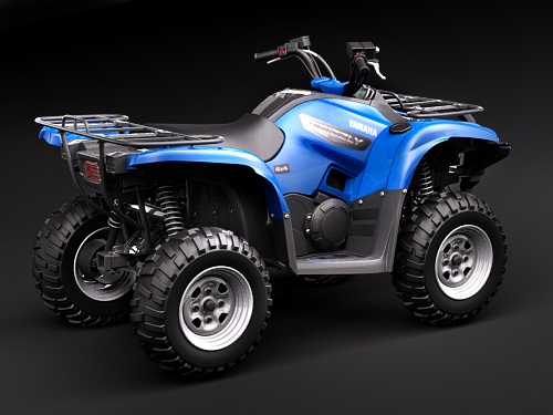Yamaha Grizzly 700FI 2009 3D model_5