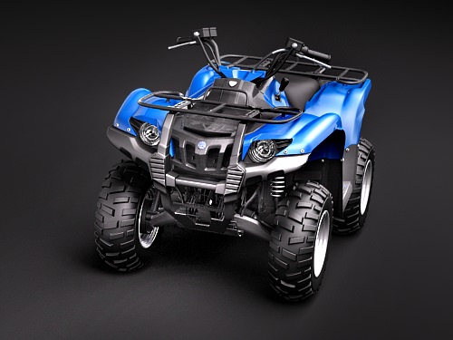 Yamaha Grizzly 700FI 2009 3D model_1