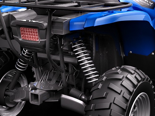 Yamaha Grizzly 700FI 2009 3D model_3