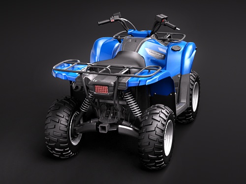 Yamaha Grizzly 700FI 2009 3D model_4