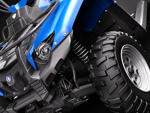 Yamaha Grizzly 700FI 2009 3D model_2