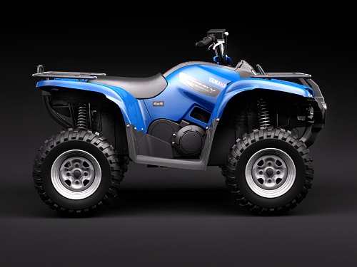 Yamaha Grizzly 700FI 2009 3D model_6