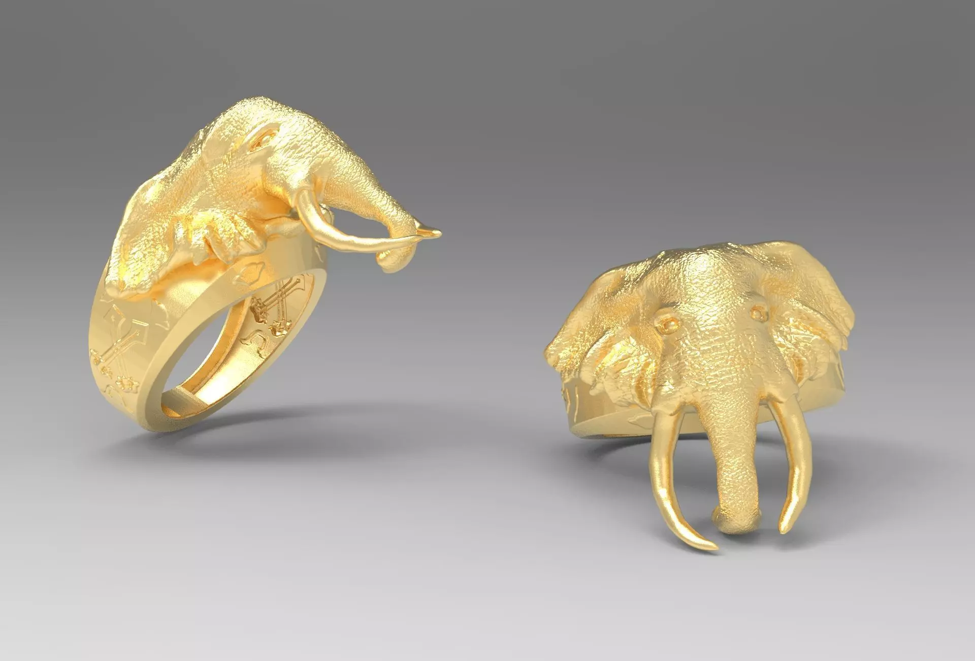 animal ring 3D print model_0