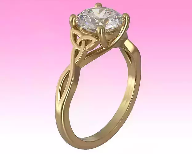 Ring Celtic Love Knots 3D print model
