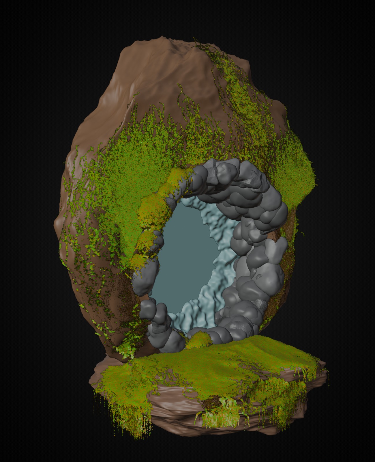 Ancient Portal  3D model_6