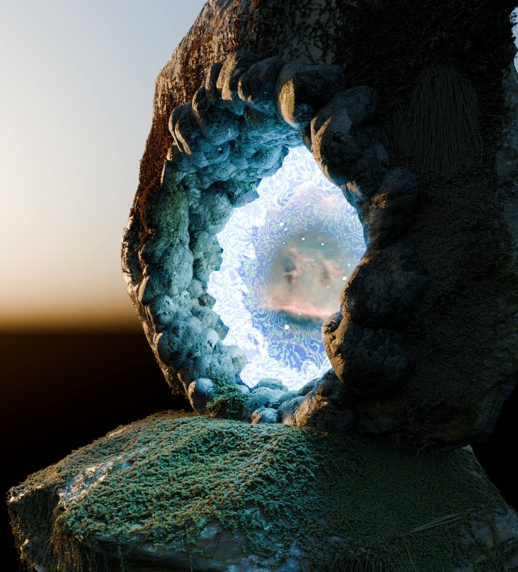 Ancient Portal  3D model_1
