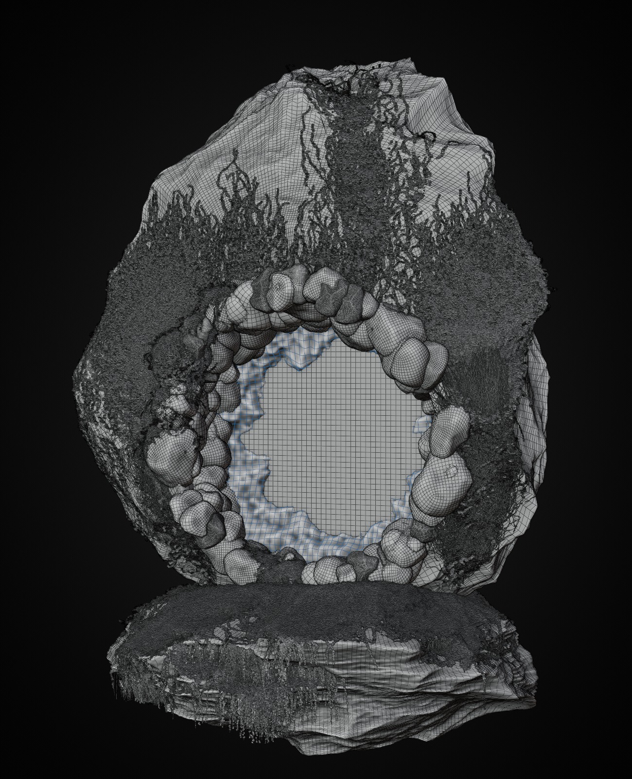 Ancient Portal  3D model_4