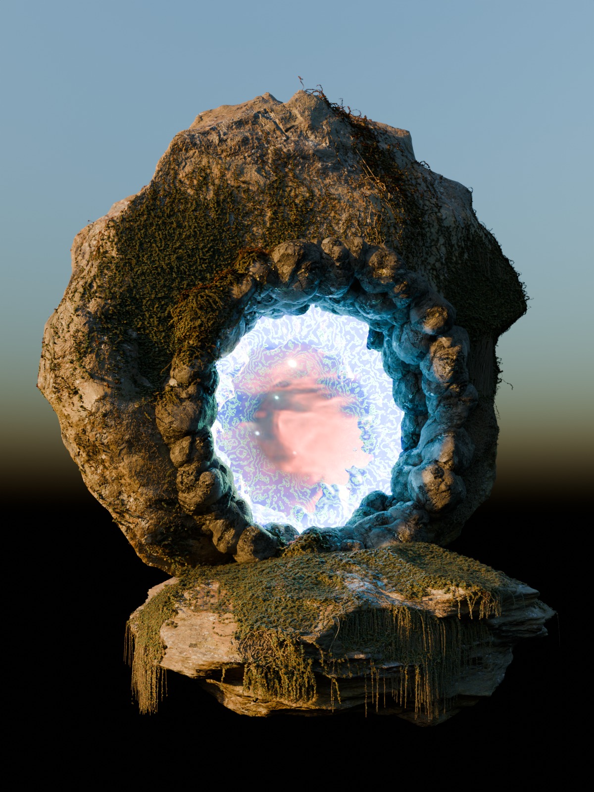 Ancient Portal  3D model_2