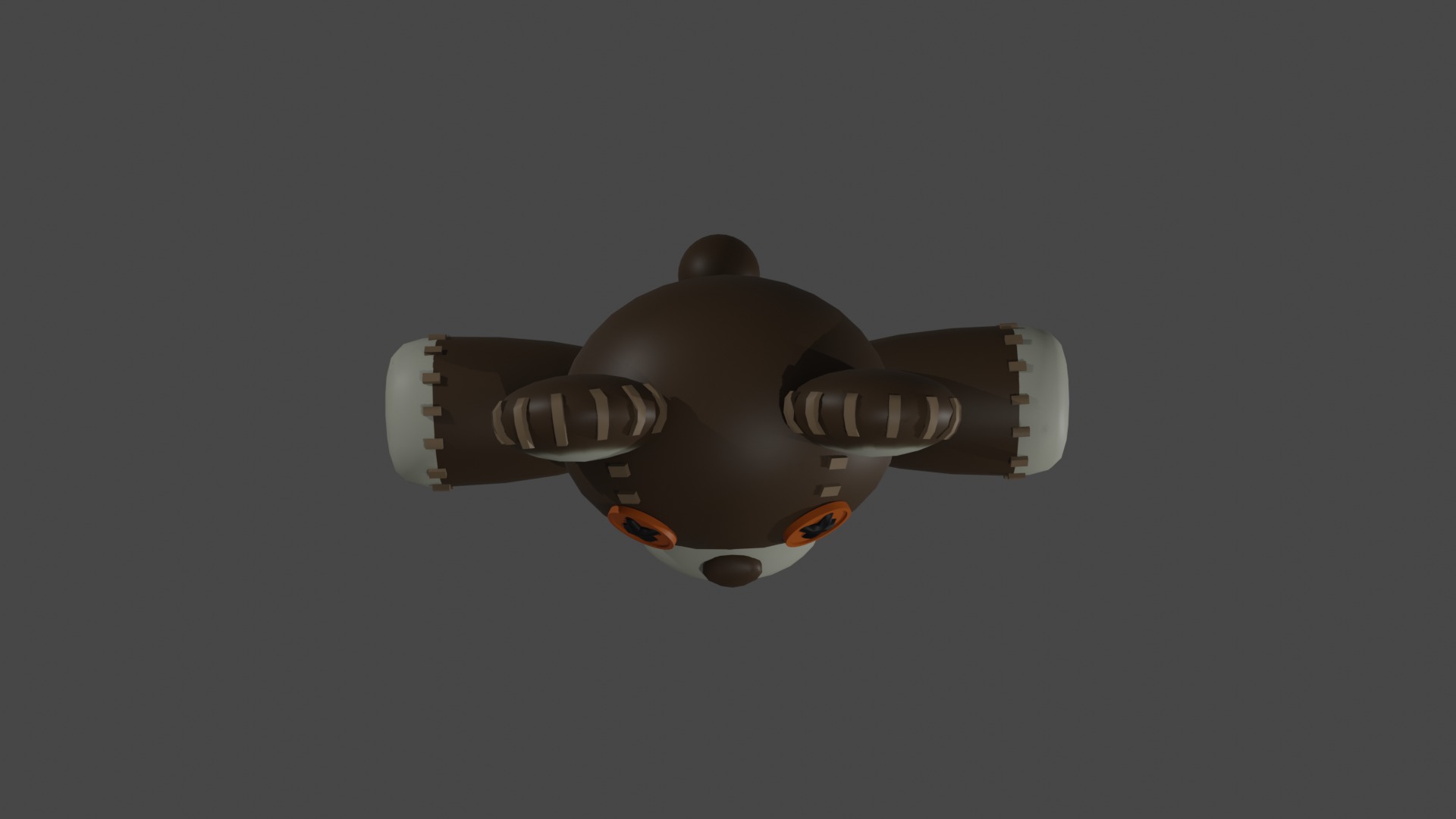 A teddy bear from Guilty Gear game Free low-poly 3D model_5