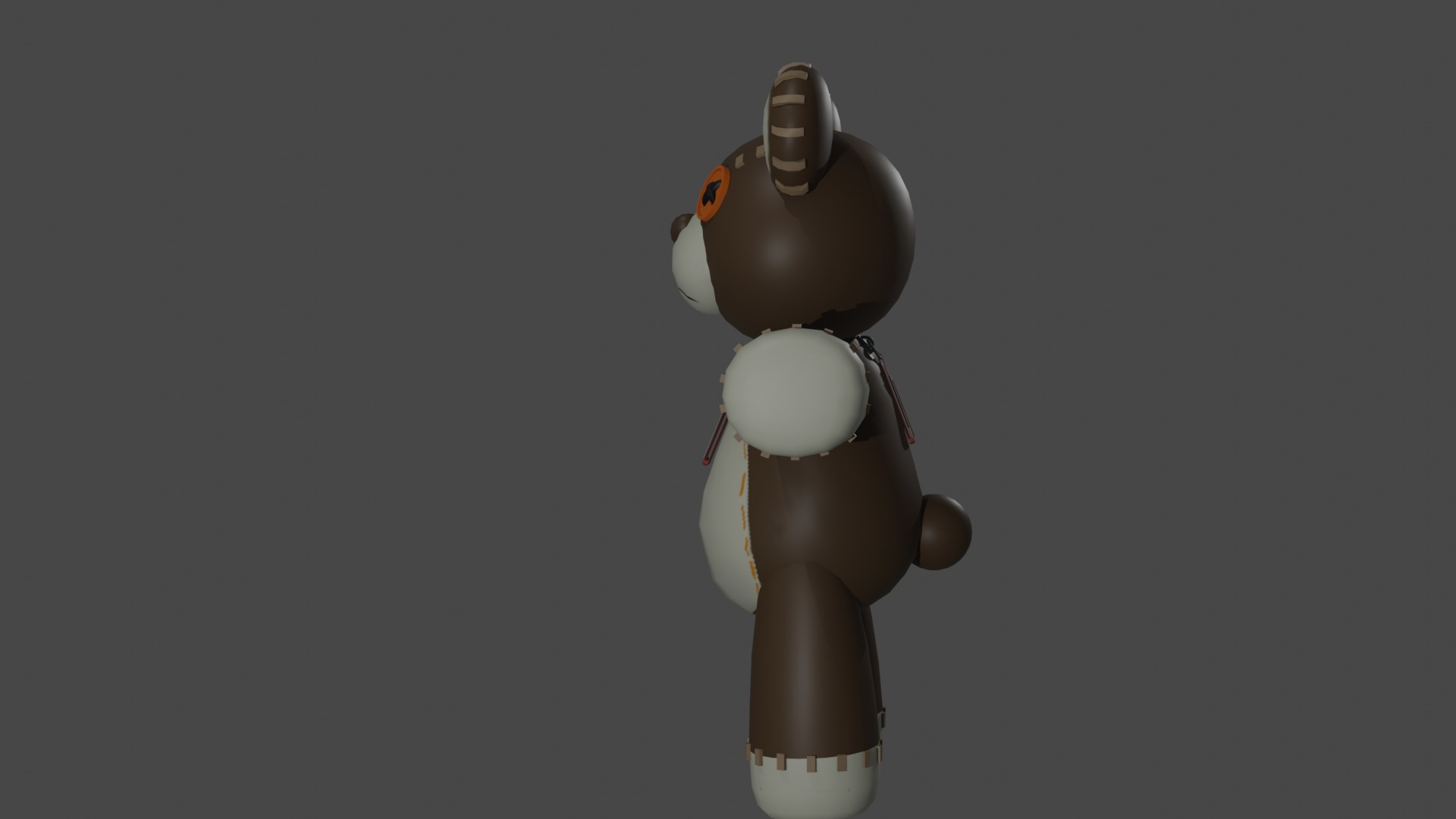 A teddy bear from Guilty Gear game Free low-poly 3D model_4