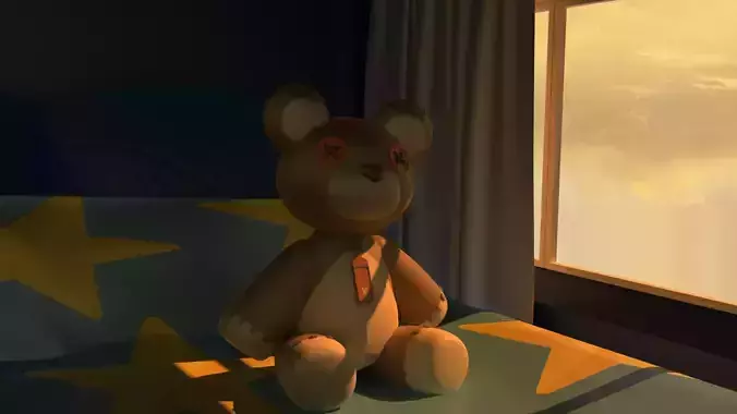 A teddy bear from Guilty Gear game
