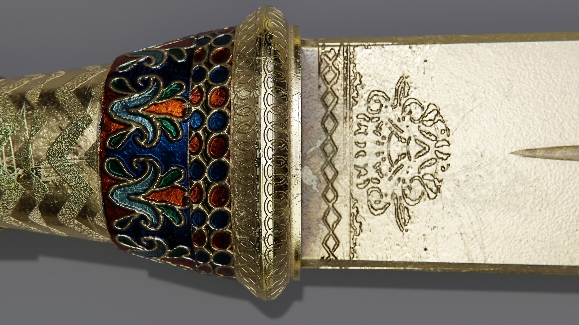 Tutankhamun Daggers Low-poly 3D model_4