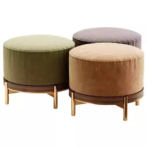 LONDON Pouf By PARLA 3D model