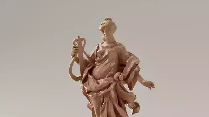 Escultura - Terpsicore musa griega de la danza y la musica