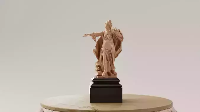 Escultura Melpomene musa griega de la tragedia