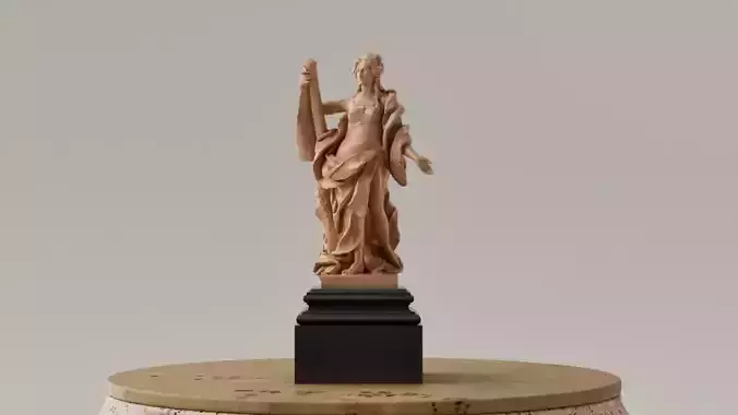 Escultura - Polimnia musa griega de los himnos y la meditacion