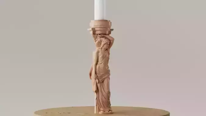 Porta velas - Candelabro cariatide 3D print model