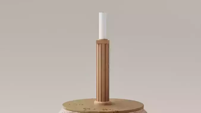 Porta velas - Candelabro columna egipcia 3D print model