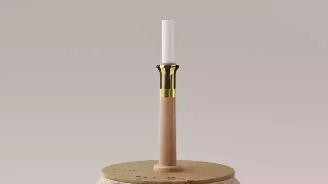 Porta velas - Candelabro columna egipcia 3D print model