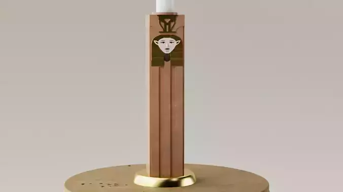 Porta velas - Candelabro columna egipcia 3D print model
