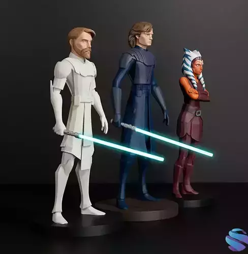 CLONE WARS COLLECTION  - OBI-ANI-AHSOKA