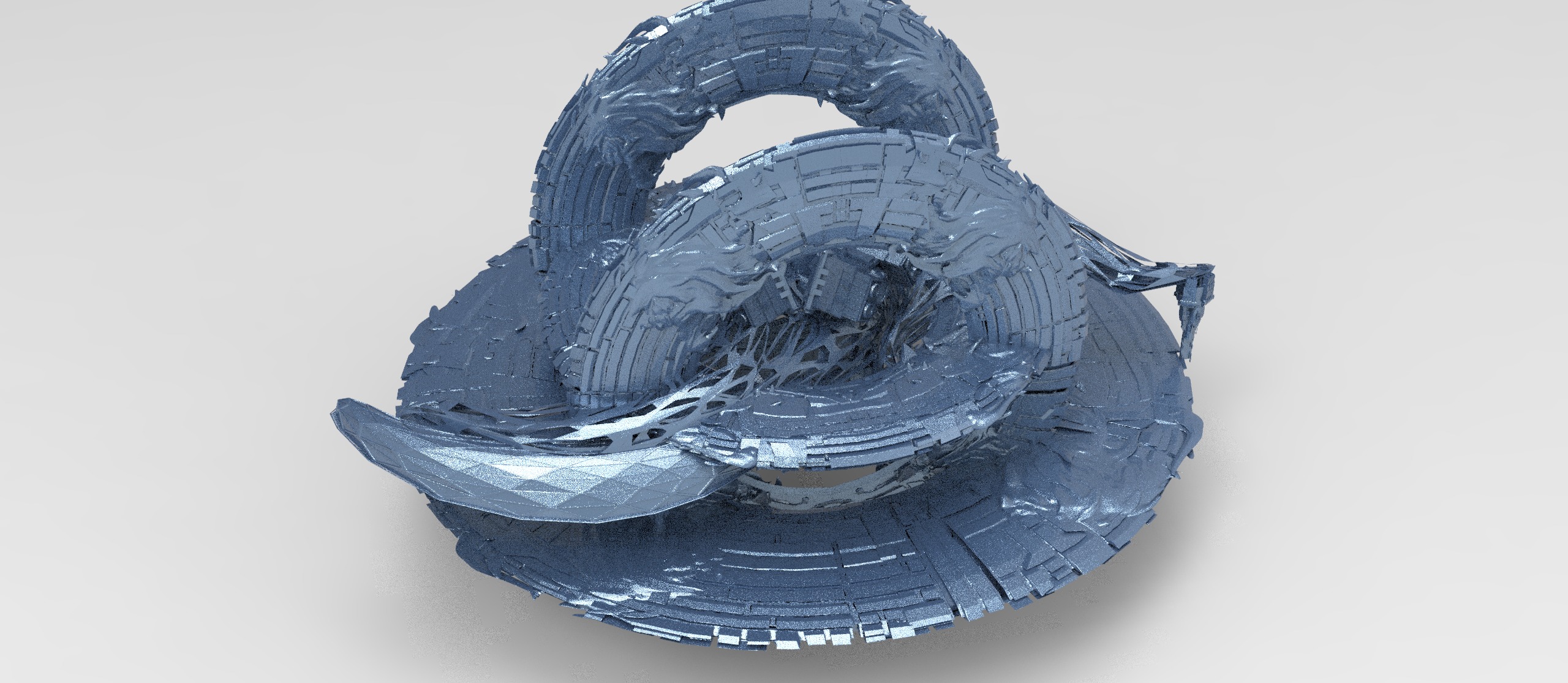 Genma realm sci fi platform 3  3D model_1