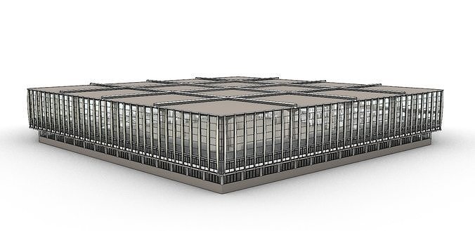 Palazzo del Lavoro a Torino 3D model