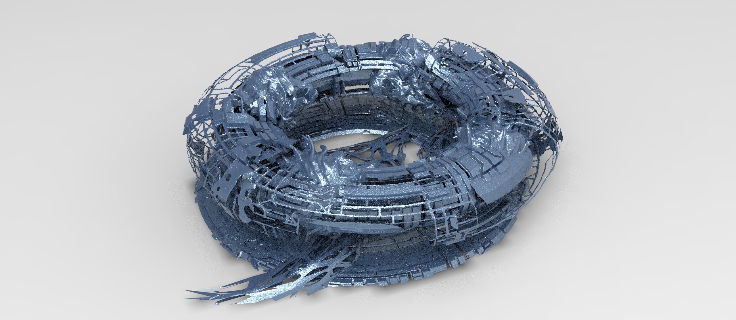 Genma realm sci fi platform 9  3D model_1