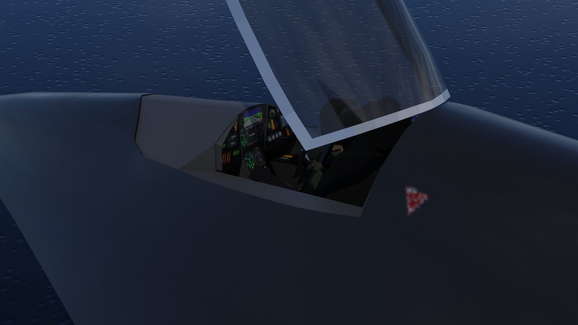 Chengdu J-36 Venom Low-poly 3D model_19