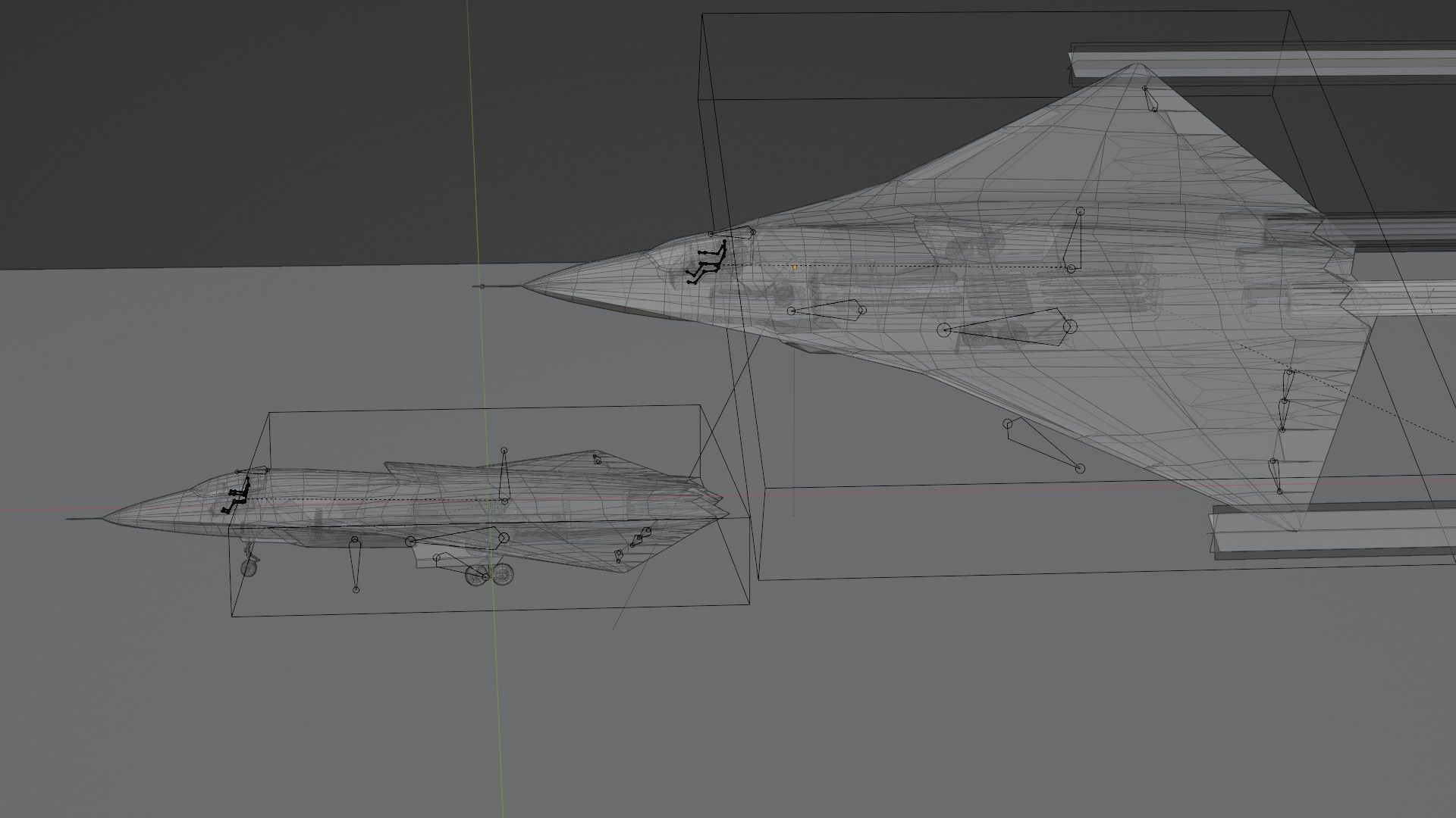 Chengdu J-36 Venom Low-poly 3D model_16