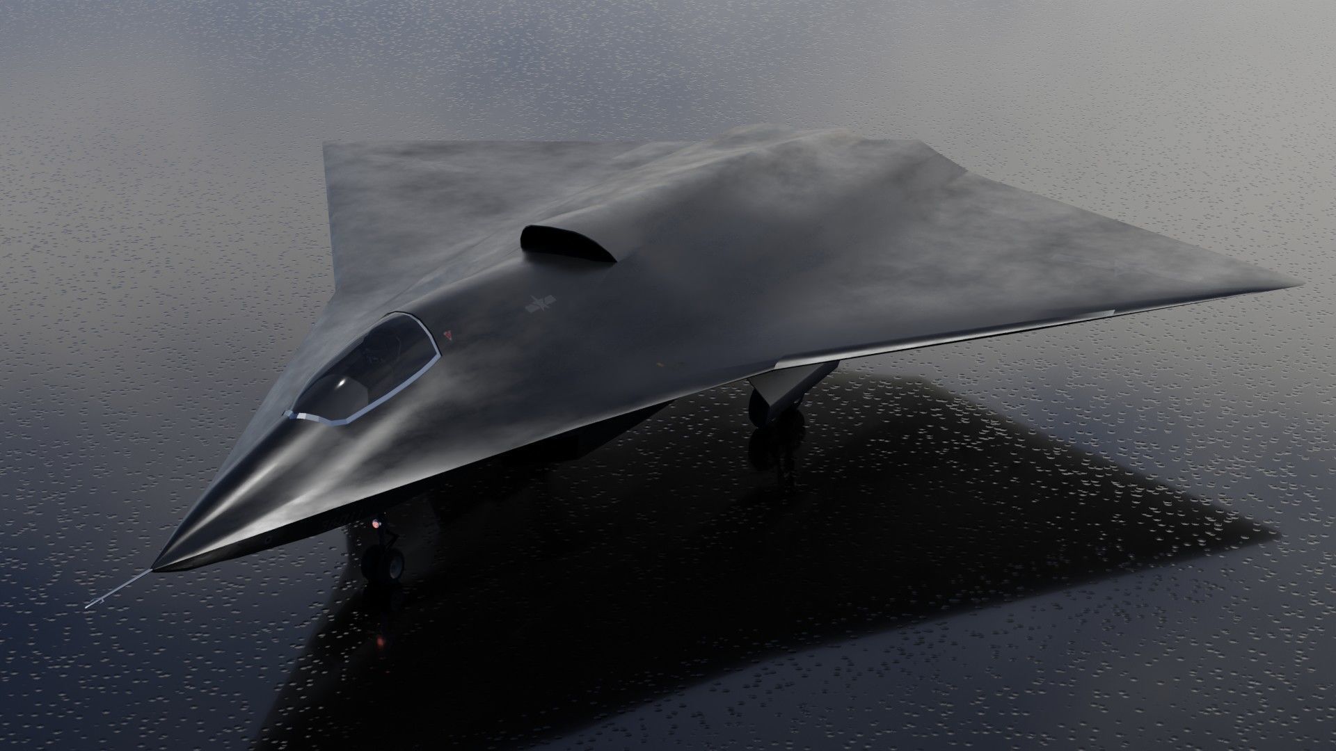 Chengdu J-36 Venom Low-poly 3D model_7