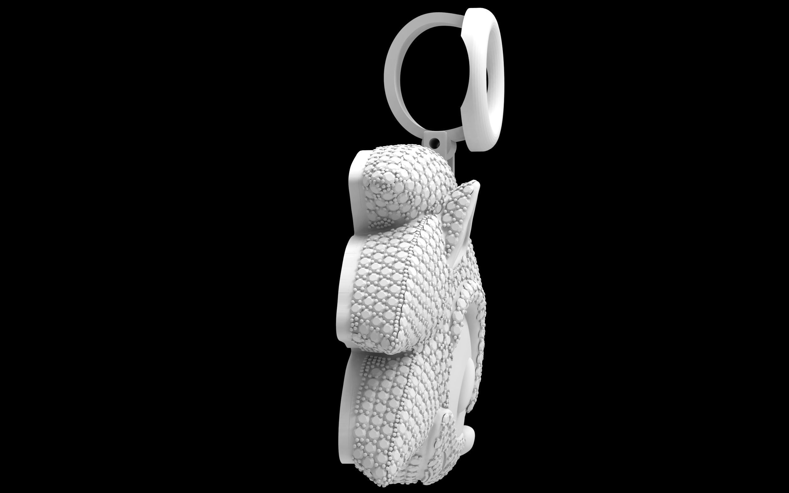 Sonic pendant  3D print model_4