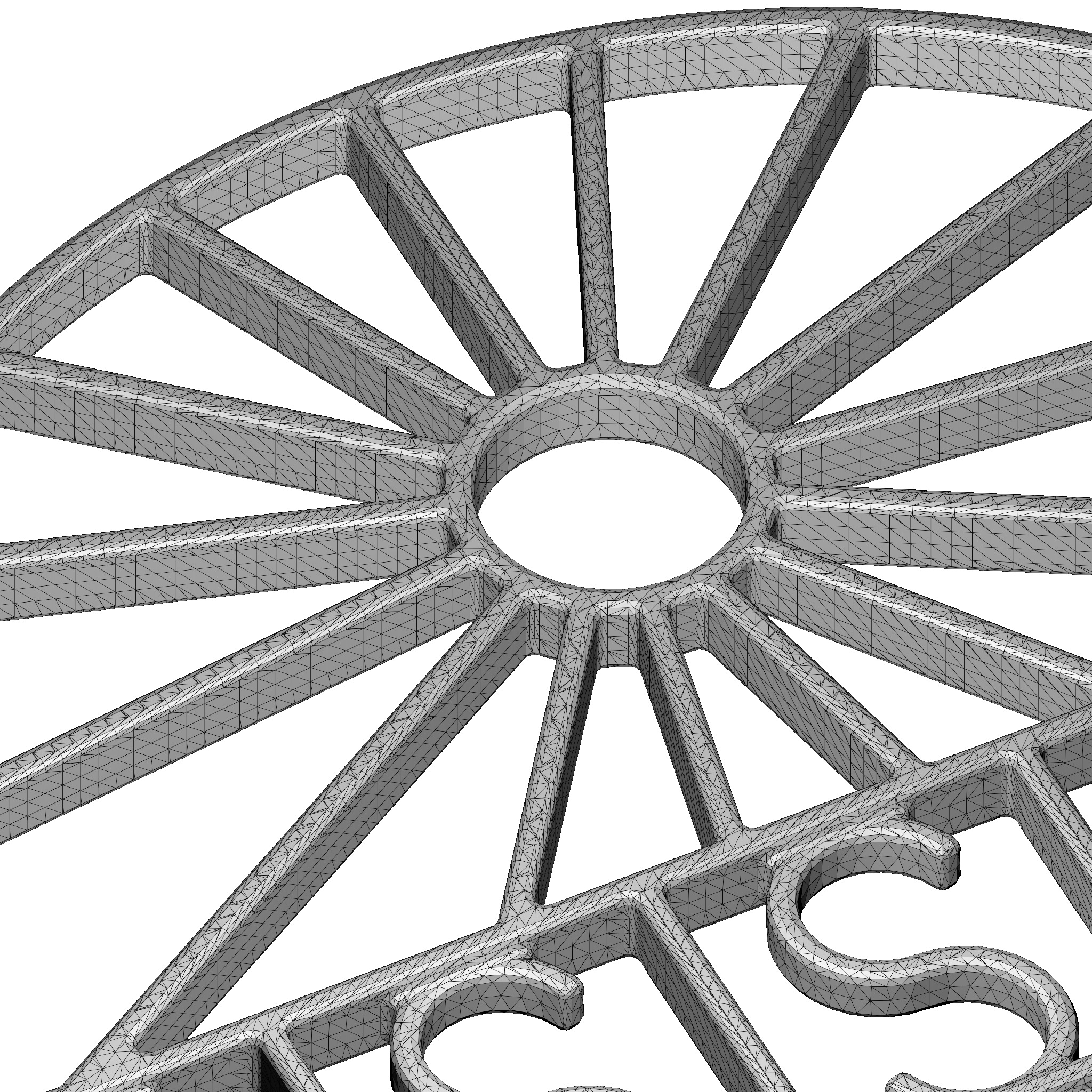 Premium Arch Window Grill 3D print model_5